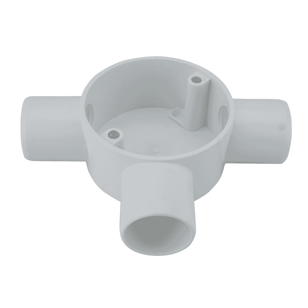 Tee Off Junction Box Univolt 25mm White 3 Way Terminal Tee Box