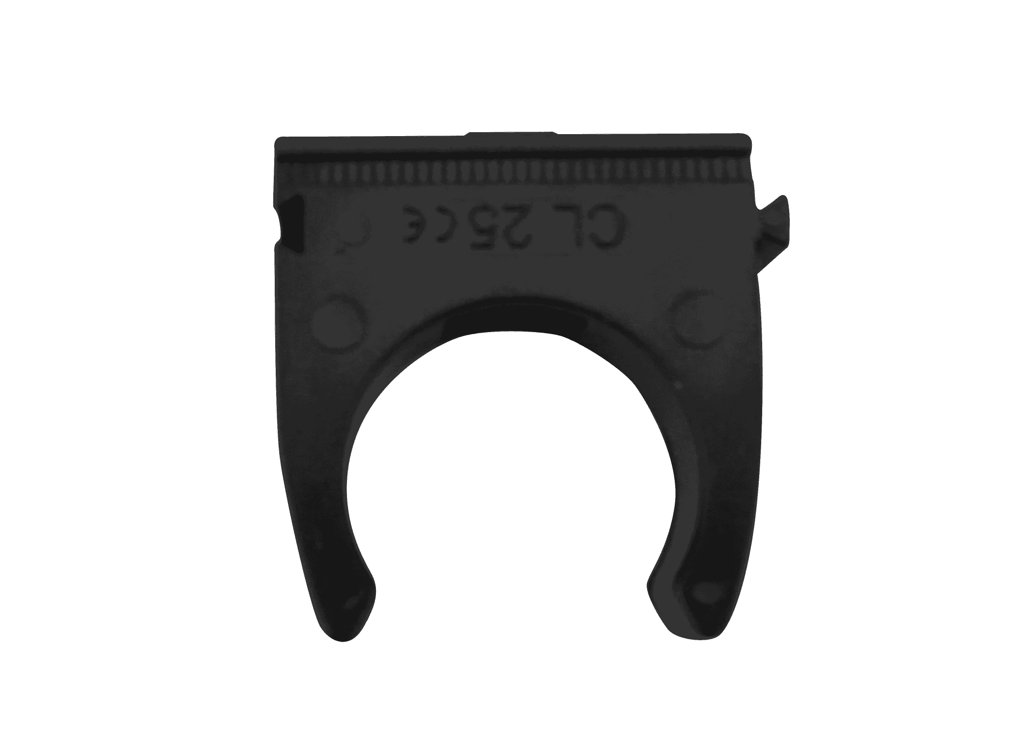 Univolt 25mm Black Conduit Fixing Clips (Pack of 10)