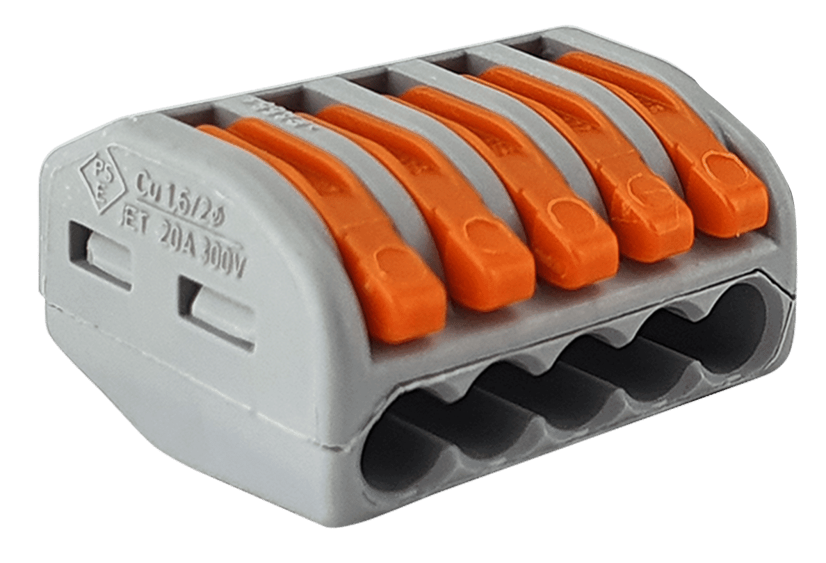 Wago 5 Pole Lever Clamp Terminal Connector