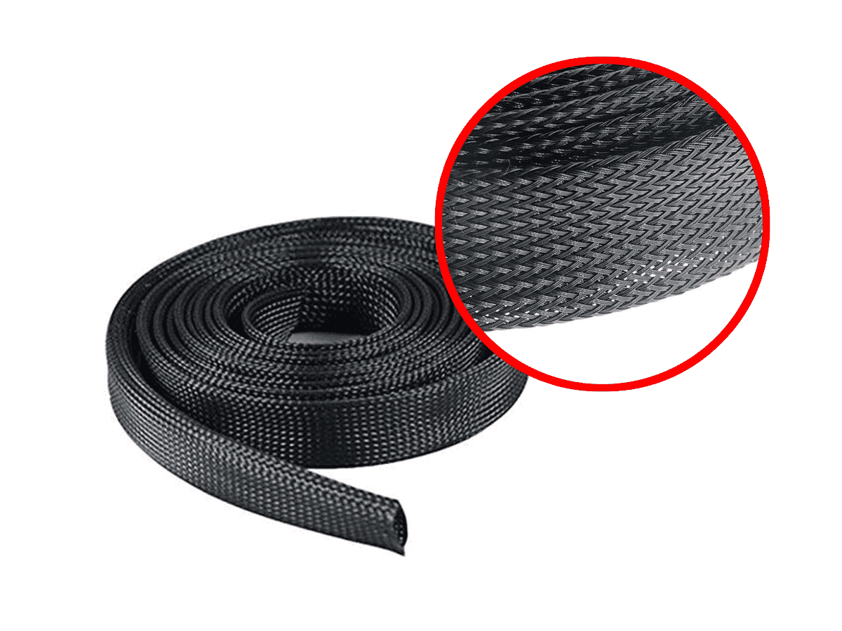 LSZH Expandable Braided Cable Sleeve on a 25 Metre Roll Connectec.uk