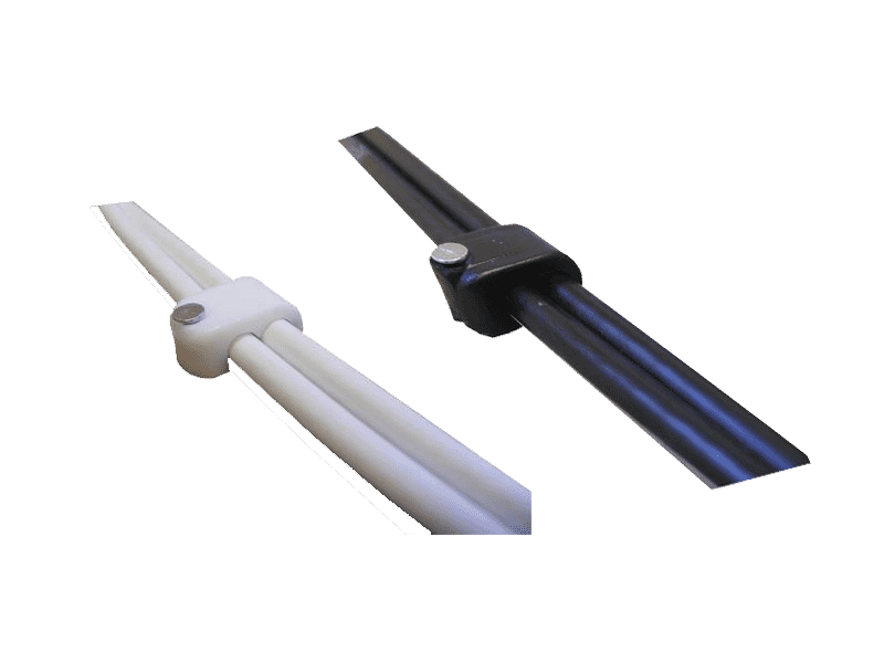 Twin 5mm Cable Clips for mini coax / Cat 5e / Alarm (100pc) Connectec.uk