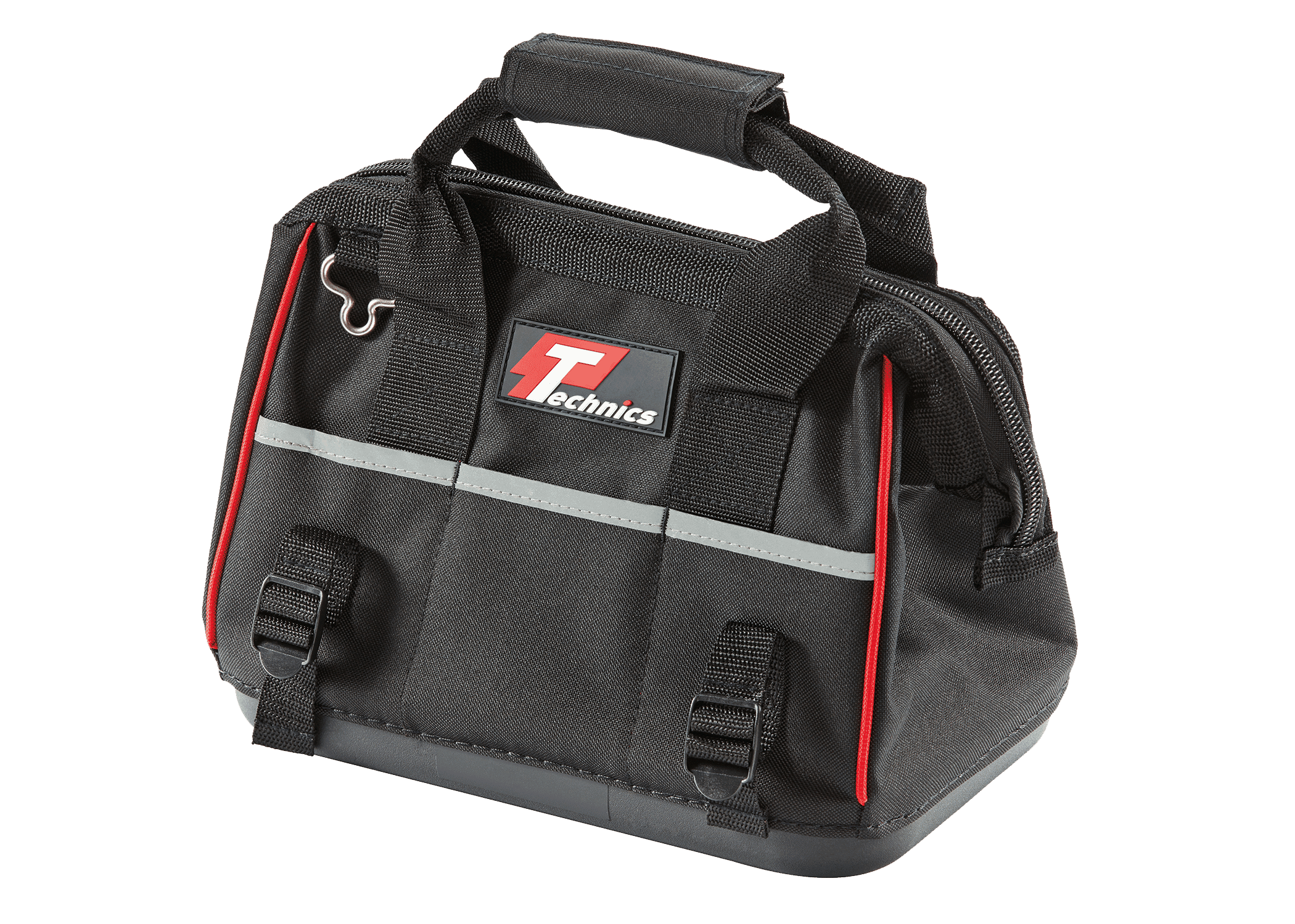 13" Hard Bottom Reinforced Tool Bag Black Connectec.uk