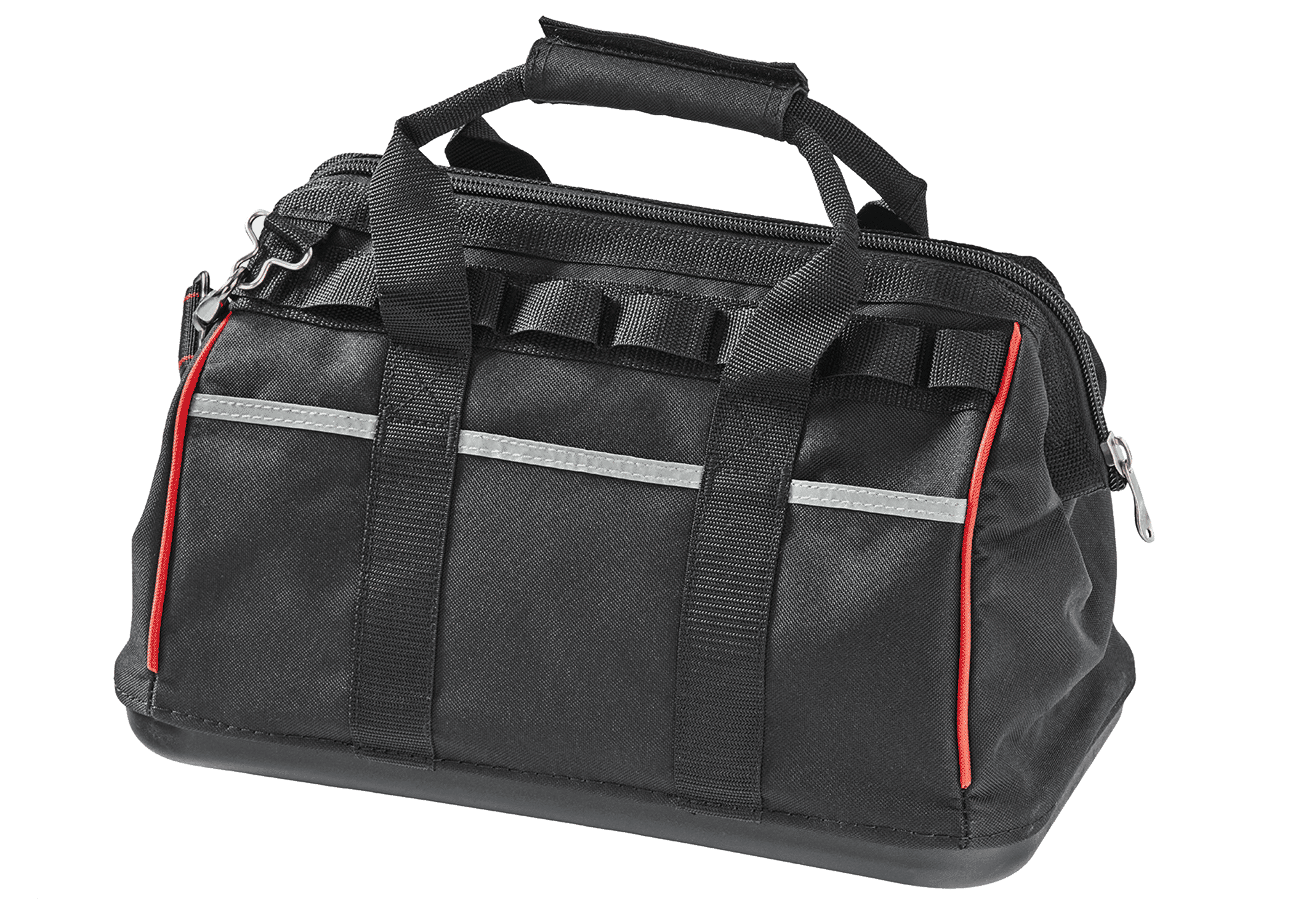 16" Hard Bottom Reinforced Tool Bag Black