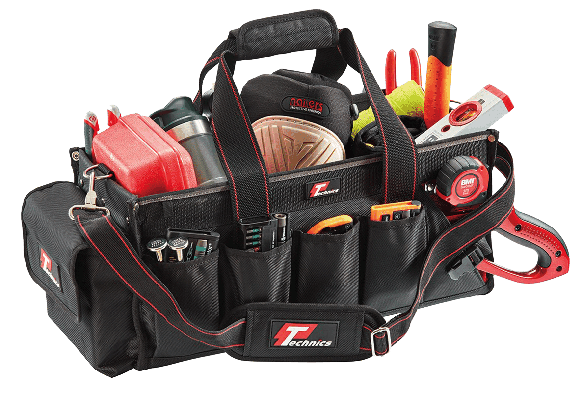 Technics PT254 Large Open Top Electricians Tote Tool Bag Connectec.uk