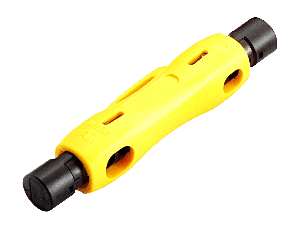 Barrel Style Coax and Cat 5/6 Barrel Cable Stripper
