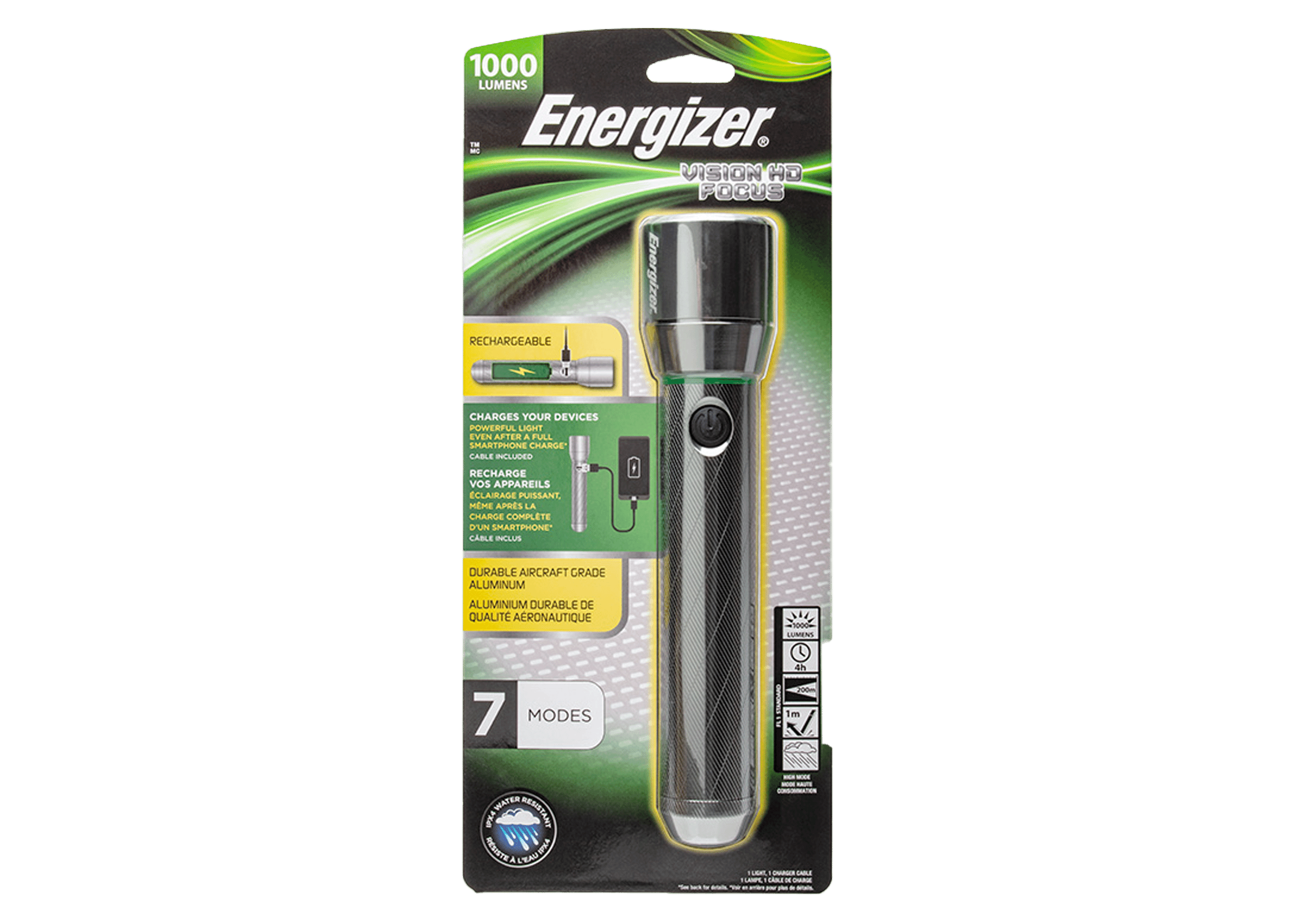 energizer vision hd rechargeable flashlight