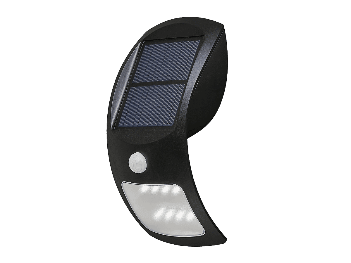 Diamond 2 Watt Solar LED Wall Light with PIR