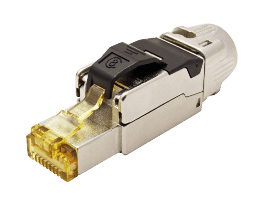 Cat 8 STP Tool Free Field Termination RJ45 Plug 22-26AWG