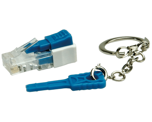 Lockable RJ45 Security Anti-tamper Plug with Key