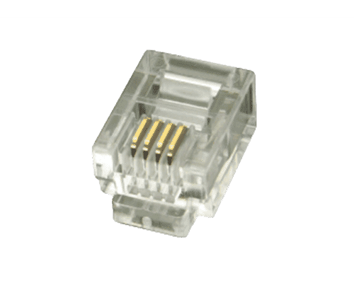 6P4C RJ11 FCC Crimp Plug (10 pack)