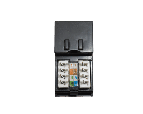 Snap-in RJ45 Euro Module for Cat 5e or Cat 6 UTP IDC (White)