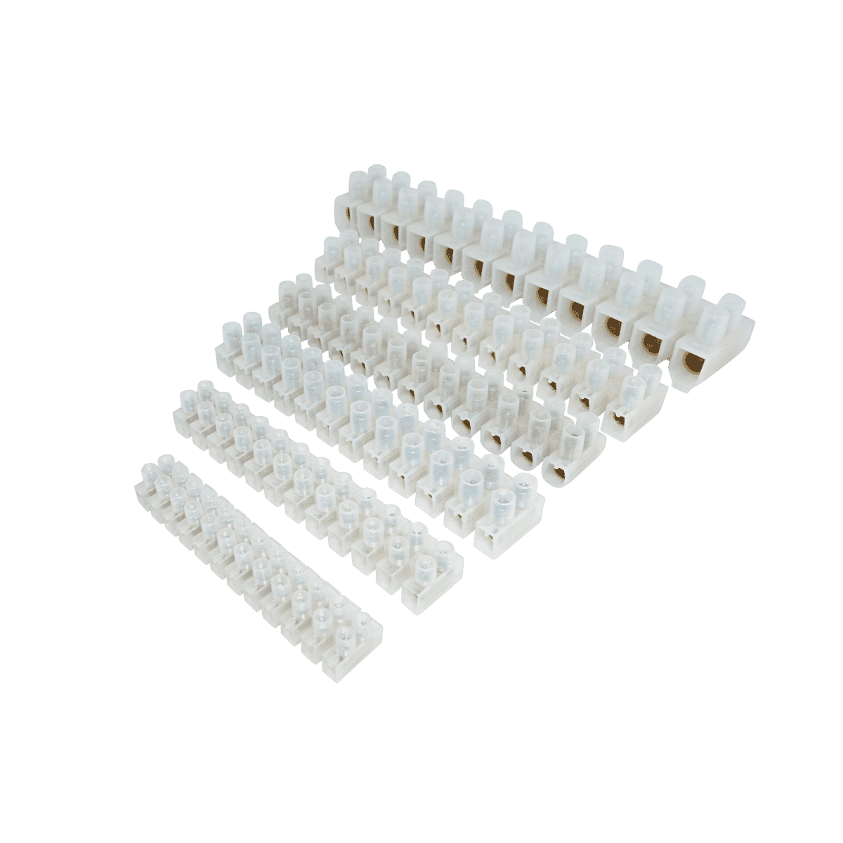 Terminal Strip Components 12 Way Terminal Block Connector Strips (10 Pack)