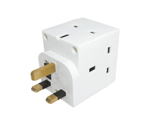 3 Way Plug Cube Adaptor