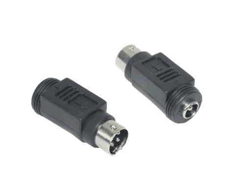 2.1mm Barrel Plug to 4 Pin DIN Plug Convertor