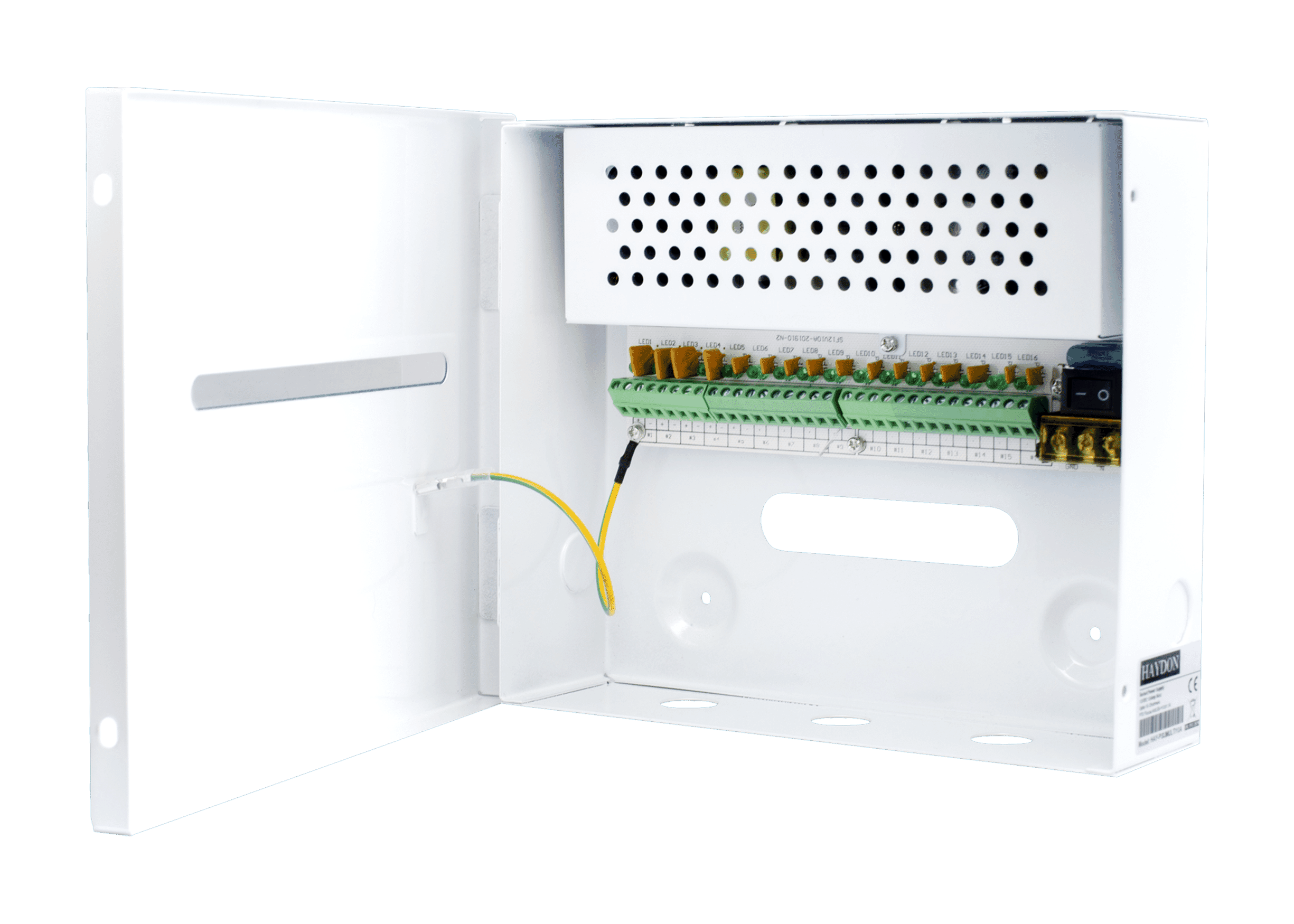 Haydon 16 Way 10A Metal Cased Power Supply