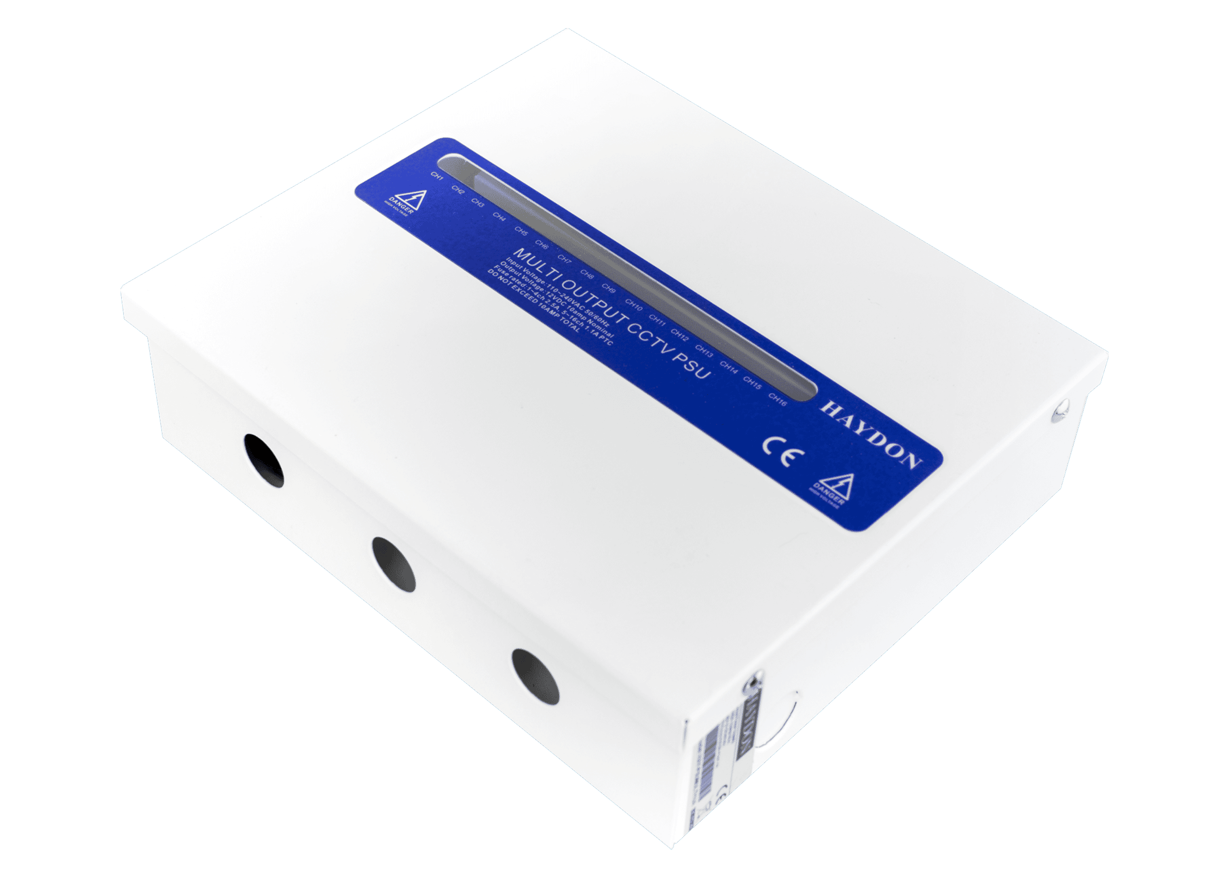 Haydon 9 Way 5A Metal Cased Power Supply