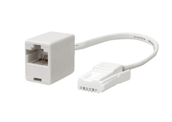 UK BT Telephone Plug to RJ45 Socket Adapter
