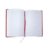 Hikvision Hard Back Red Notepad with Double Sided Lined Pages - Elastic Closure Hikvision Hard Back Red Notepad with Double Sided Lined Pages - Elastic Closure