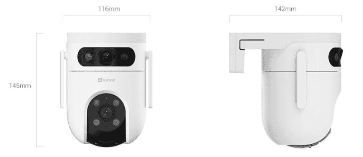 EZVIZ H9C 2K + 2K Dual-Lens Pan & Tilt Wi-Fi Camera