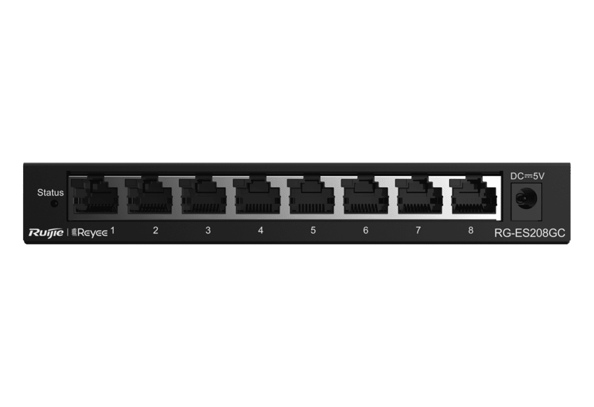 Ruijie RG-ES208GC 8 Port Gigabit RJ45 Ports,Smart Cloud Managed Non-PoE Switch