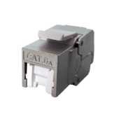 TUK Cat 6A Keystone Socket with Cable Clamp TUK Cat 6A Keystone Socket with Cable Clamp