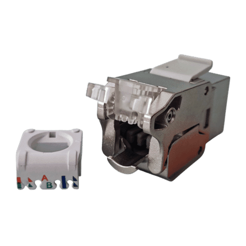 TUK Category 6A Keystone Socket with Cable Clamp