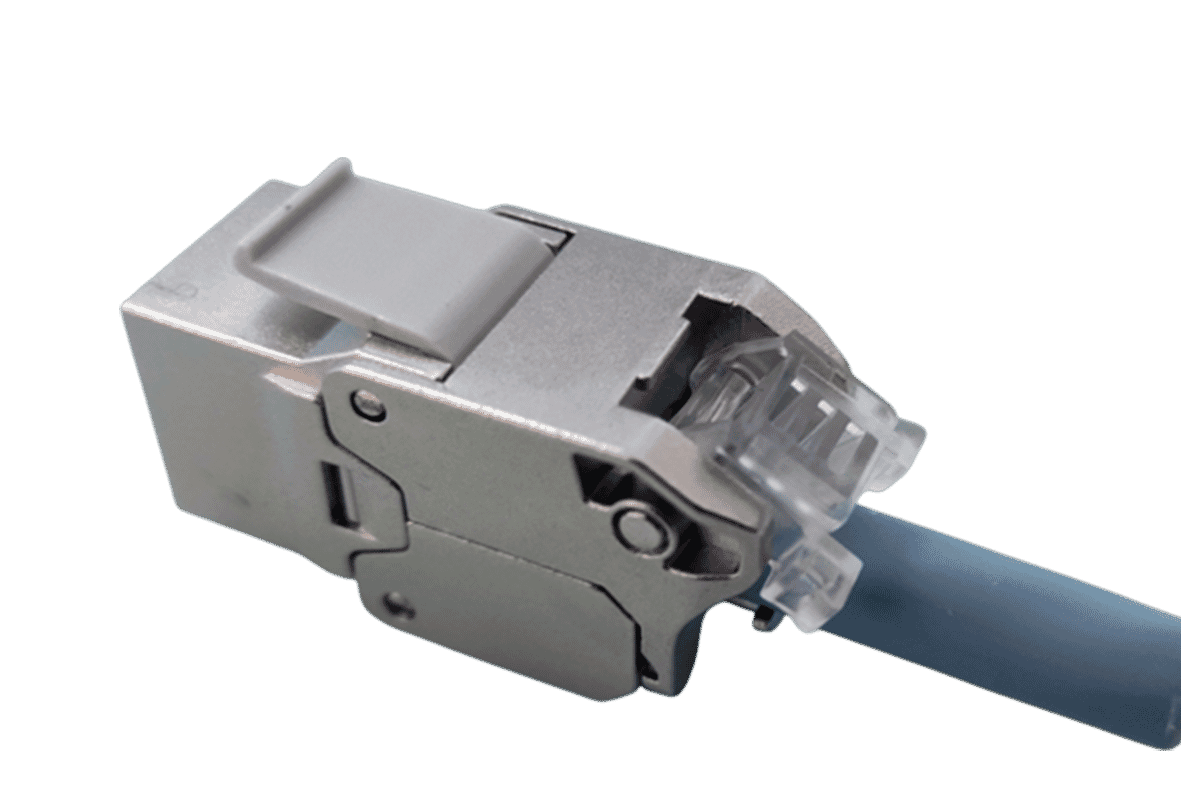 TUK Category 6A Keystone Socket with Cable Clamp