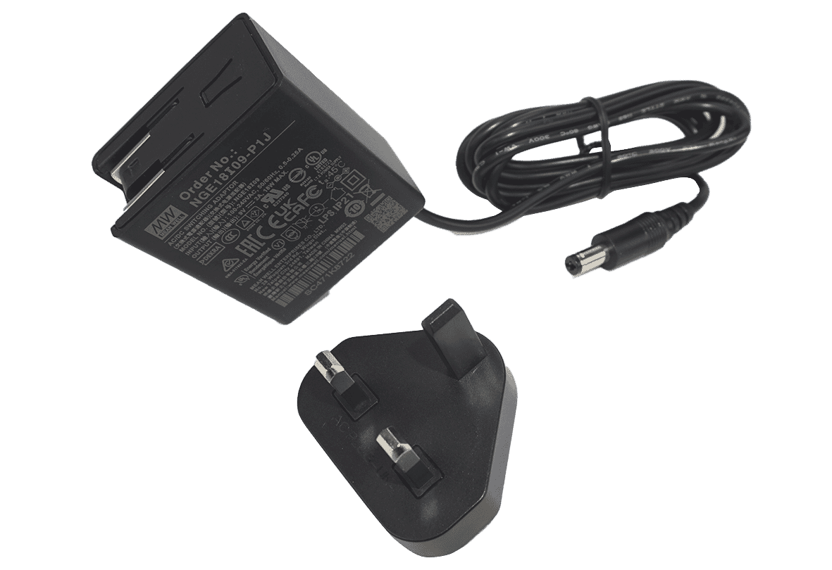Mean Well NGE18I09-P1J AC-DC Mains Adaptor Output 9V at 2.0A 18W