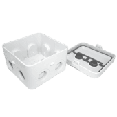 Spelsberg IP65 95 x 95 x 57mm Junction Box (M20 Threaded Entry) - White Spelsberg IP65 95 x 95 x 57mm Junction Box (M20 Threaded Entry) - White