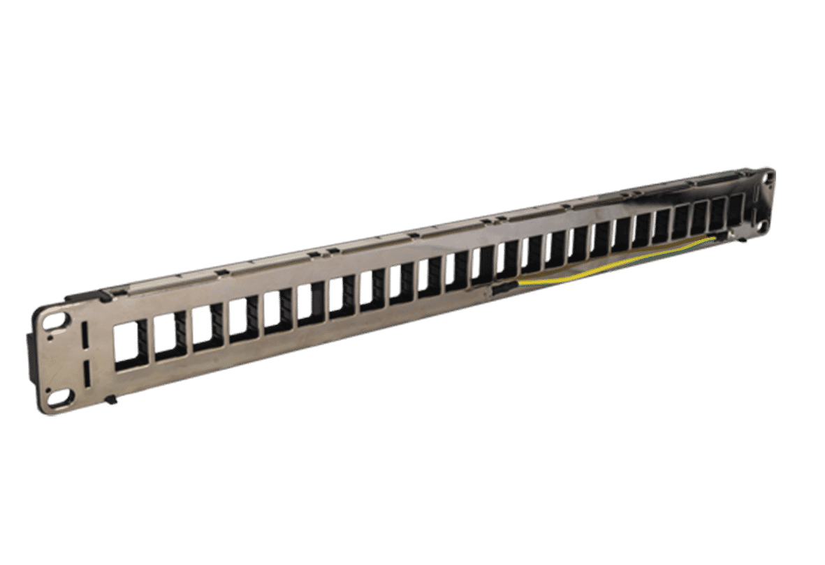 TUK 24 Port Keystone Patch Panel - Empty Panel with Cable Management
