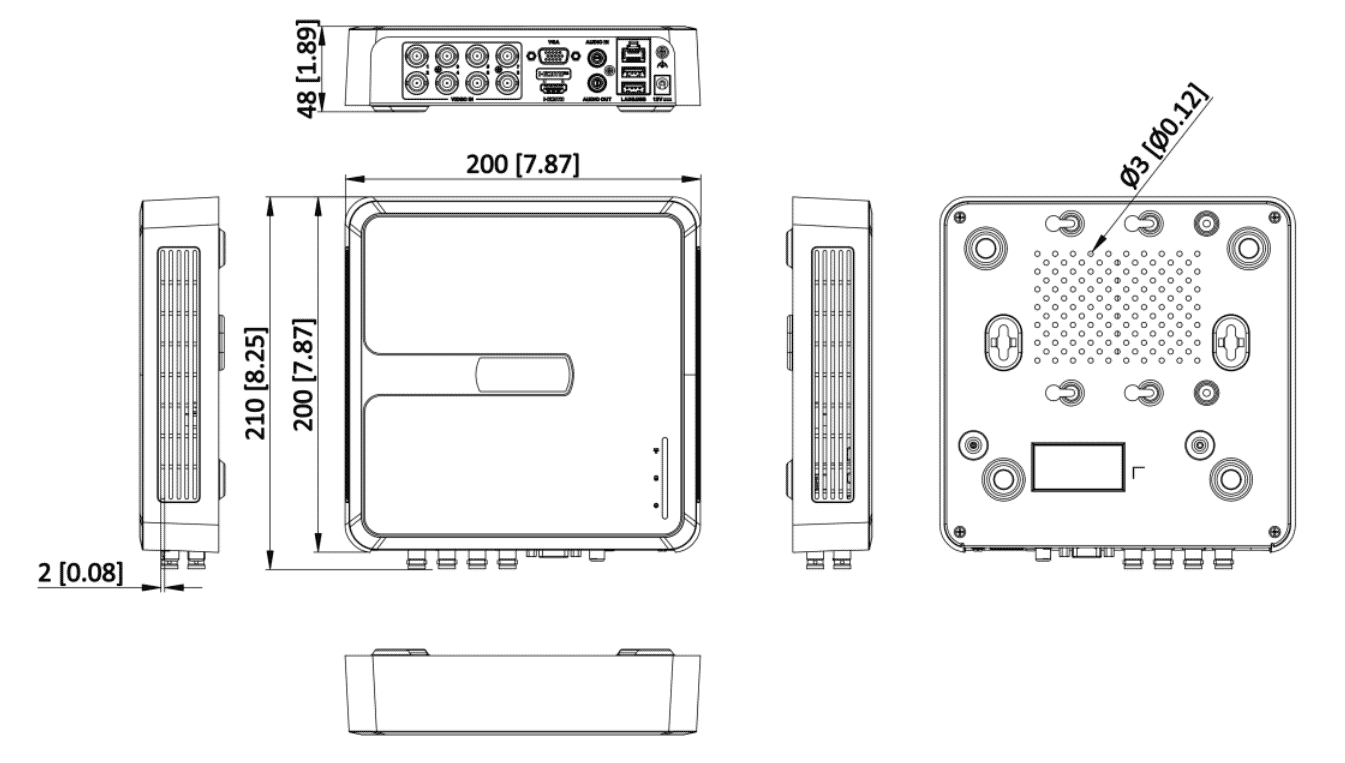 HiLook DVR-108G-M1/T 2MP MD2.0 8 Channel Fanless Compact DVR