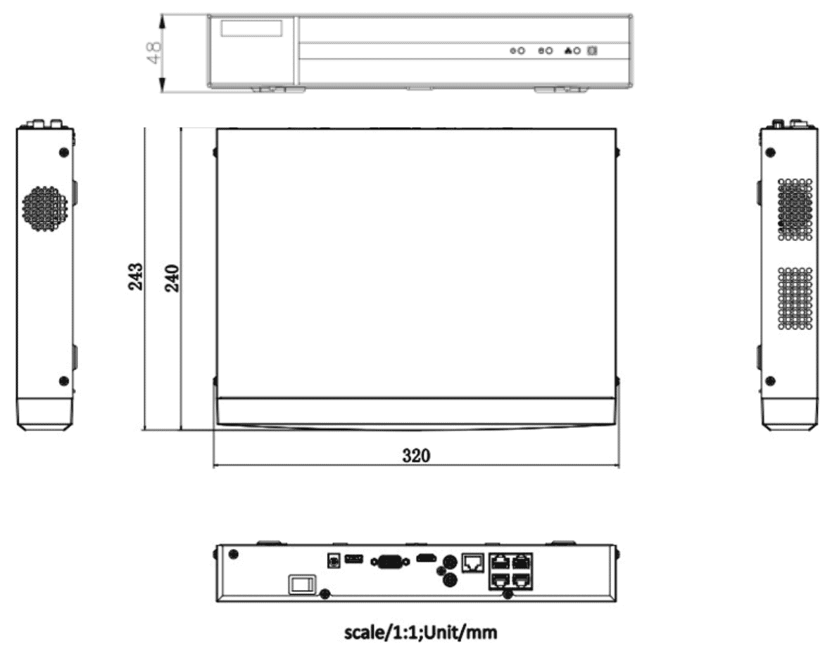 HiLook NVR-104MH-C/4P (E) 4-Channel 8MP Motion 2.0 NVR CCTV Recorder