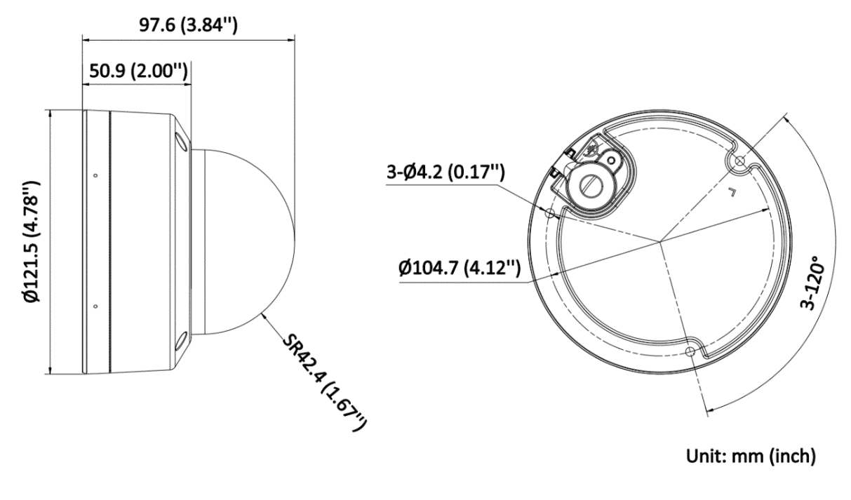 Hikvision DS-2CD2146G2H-ISU(2.8mm)(eF) 4MP Darkfighter Fixed Dome Camera 2.8/4mm