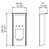 Hikvision DS-KABV6114-RS Villa Door Station Rain Shield for KV6114/6124 Hikvision DS-KABV6114-RS Villa Door Station Rain Shield for KV6114/6124