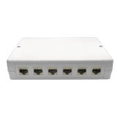 TUK 6 Way Shielded Keystone Cat 6A Consolidation Point TUK 6 Way Shielded Keystone Cat 6A Consolidation Point
