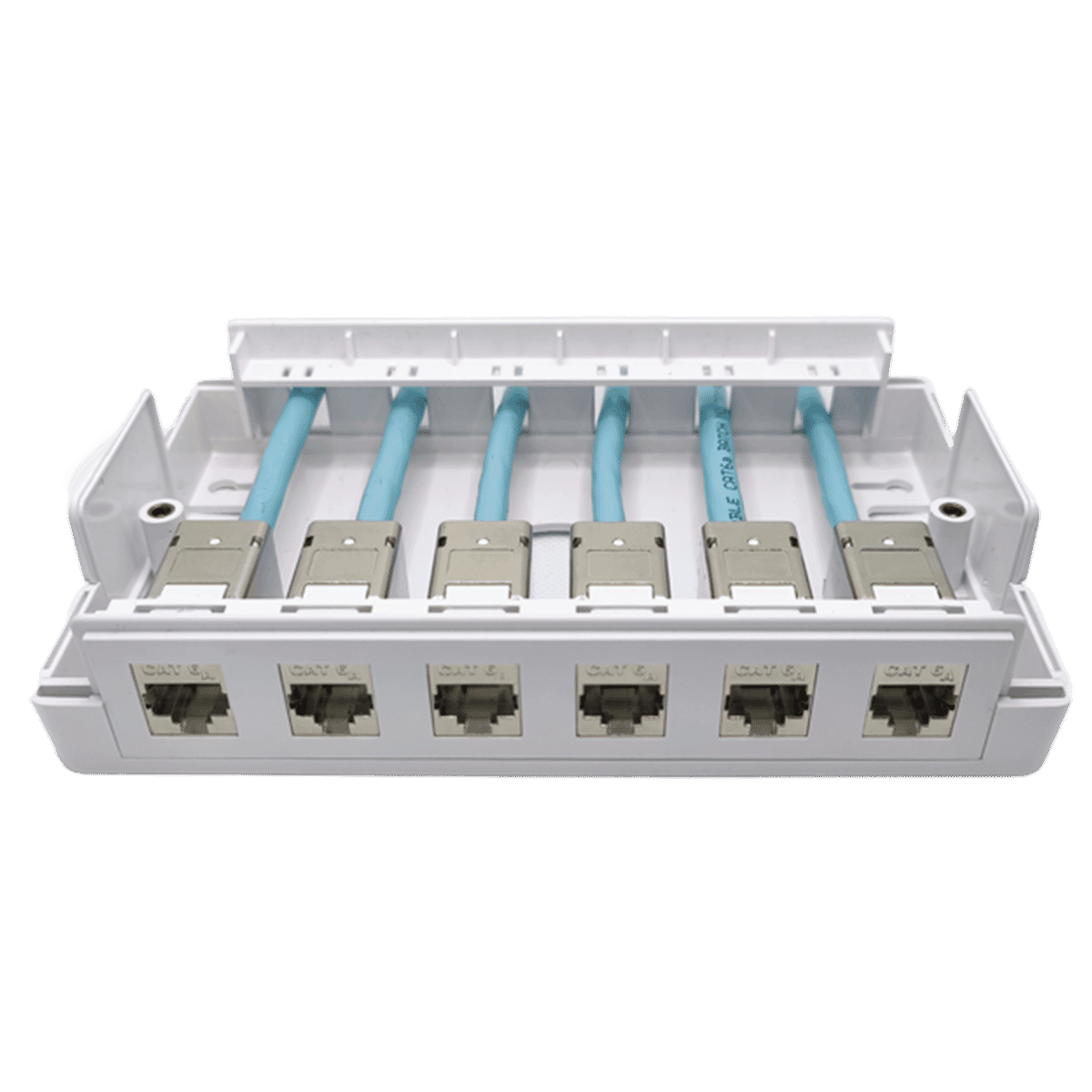 TUK 6 Way Shielded Keystone Cat 6A Consolidation Point