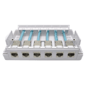 TUK 6 Way Shielded Keystone Cat 6A Consolidation Point TUK 6 Way Shielded Keystone Cat 6A Consolidation Point