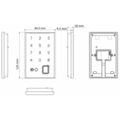 Hikvision DS-K1109DKFB-QR Access Control Card Reader Keypad & QR Code Security Hikvision DS-K1109DKFB-QR Access Control Card Reader Keypad & QR Code Security