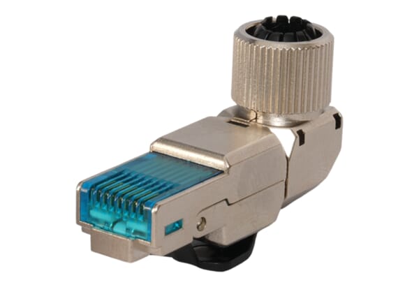 TUK Cat 6A Shielded 90 degree 8 Way Angleable Toolless Plug