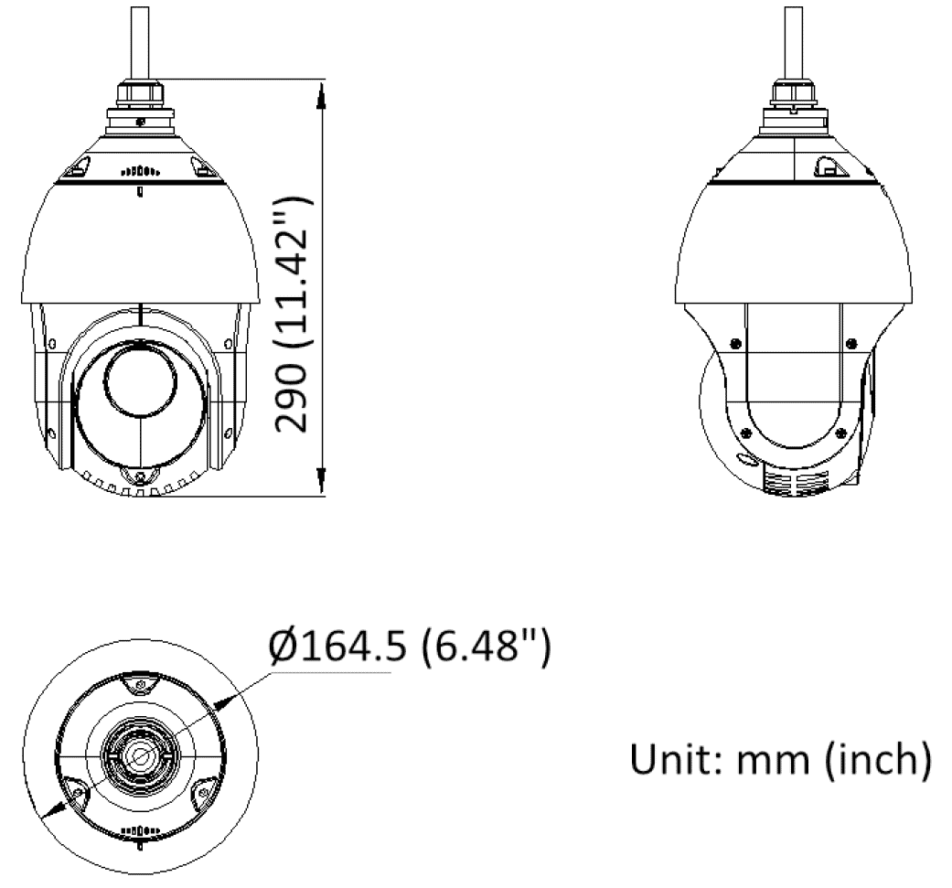 Hikvision DS-2DE4425IWG1-E 4MP DarkFighter IR Acusense Speed PTZ Dome 25x Zoom