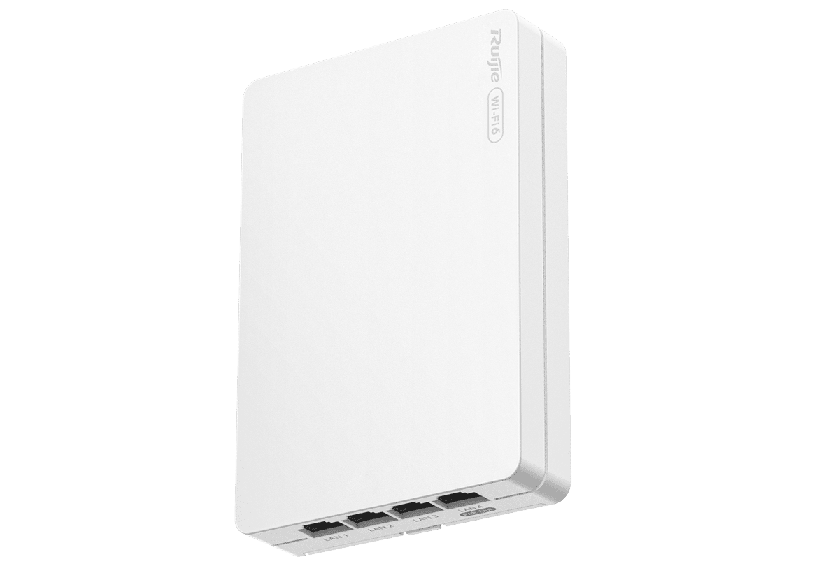 Ruijie RG-RAP62-Wall Wi-Fi 6 AX3000 Dual-Band Multi Port Wall Access Point