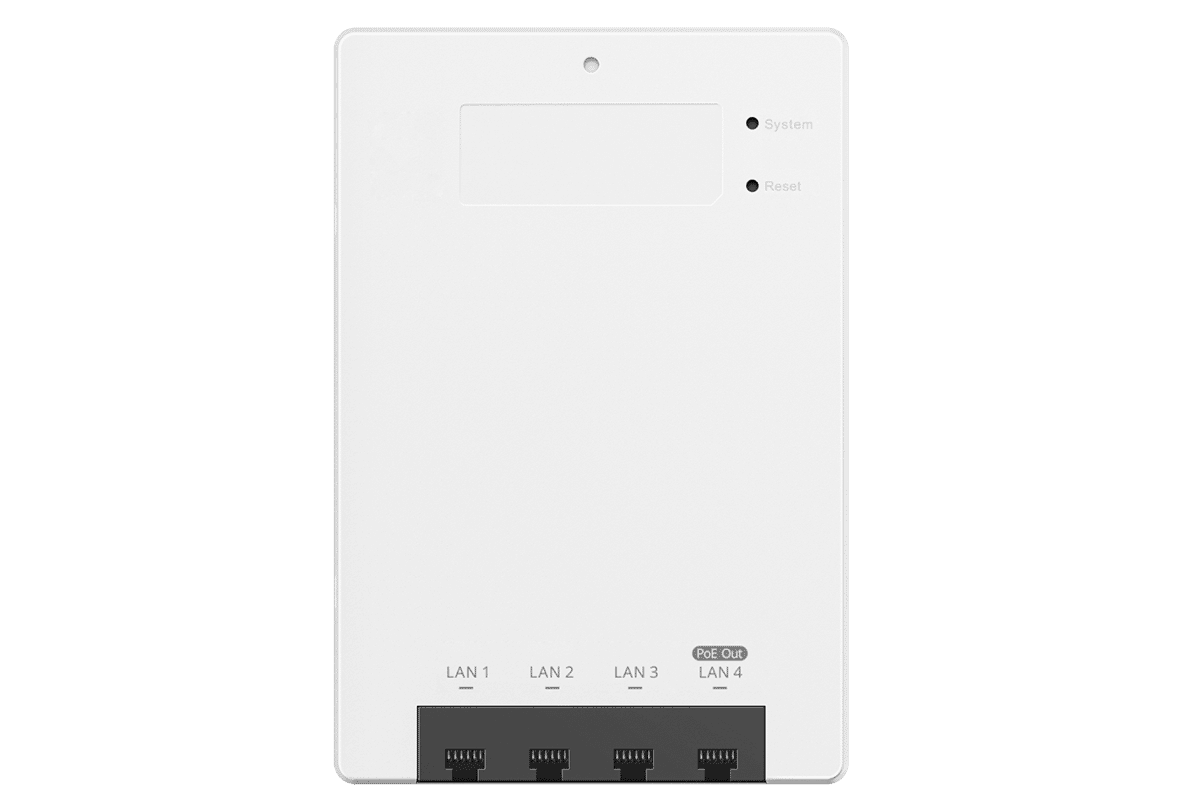 Ruijie RG-RAP62-Wall Wi-Fi 6 AX3000 Dual-Band Multi Port Wall Access Point