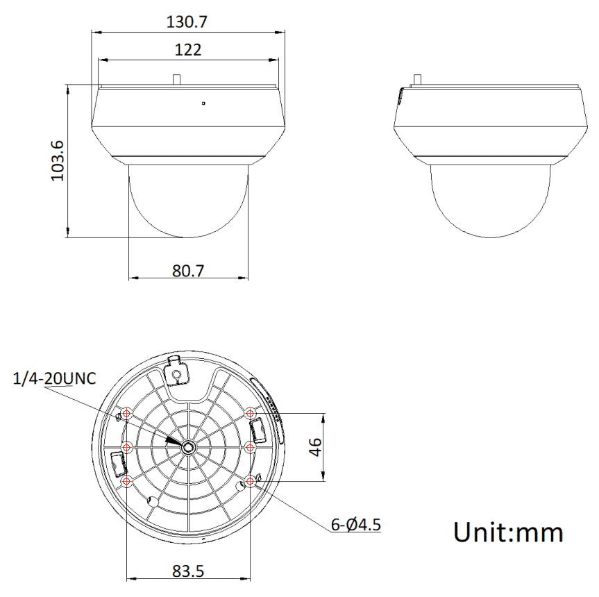 Hikvision DS-2DE2A404IWG1-E 4MP 4X IR Mini Outdoor Acusense PTZ Camera