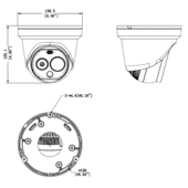 Hikvision DS-2TD1228-2/QA (B) 256x192 Thermal Network Turret Camera Hikvision DS-2TD1228-2/QA (B) 256x192 Thermal Network Turret Camera