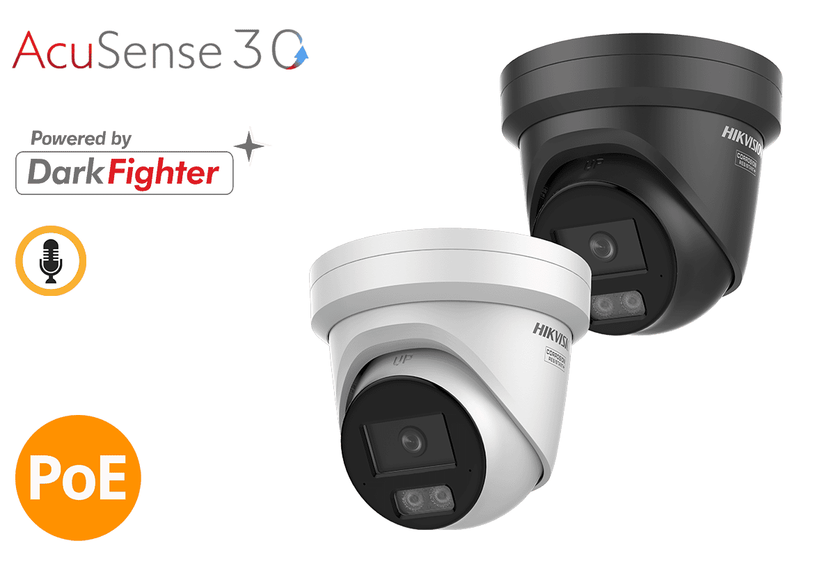 Hikvision DS-2CD23166G3-I(2U)Y 16MP Acusense Darkfighter Turret Cameras