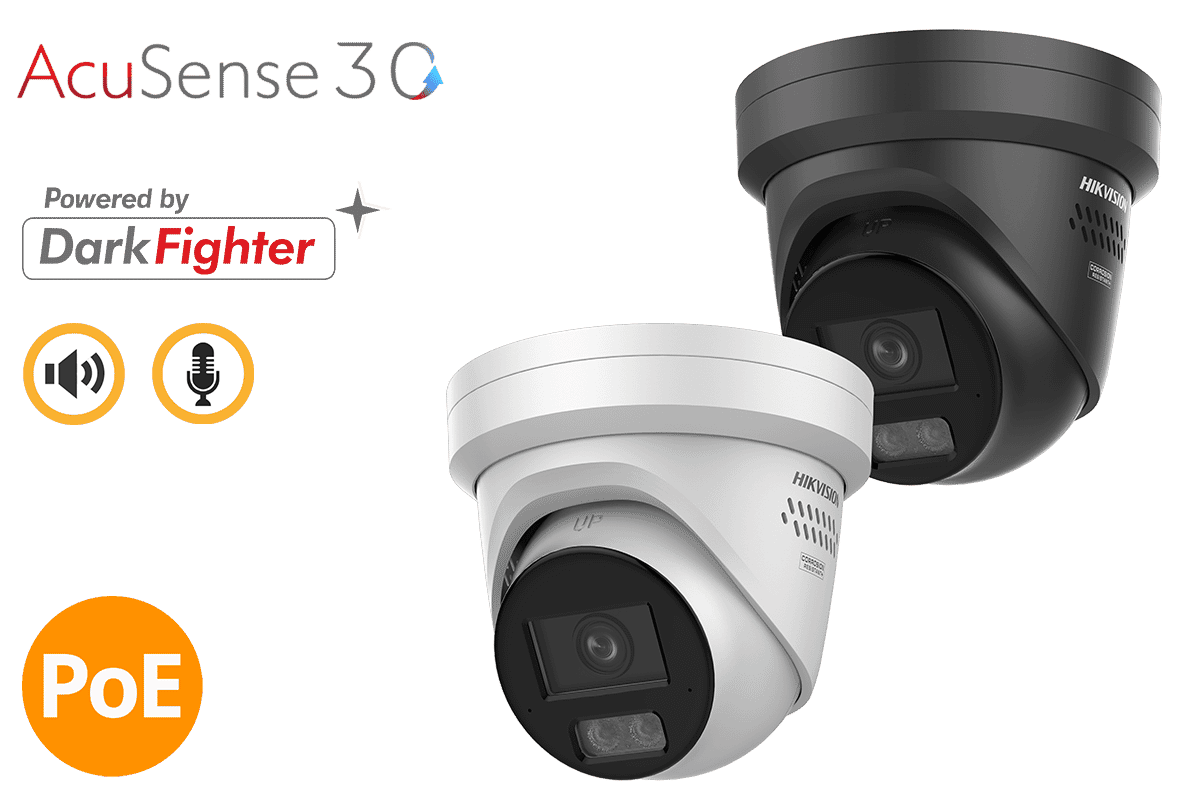 Hikvision DS-2CD23166G3-IS2UY/SL 16MP Light and Warning Turret Cameras