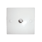 Single TV or Satellite F Plug Wall Face Plate Single TV or Satellite F Plug Wall Face Plate