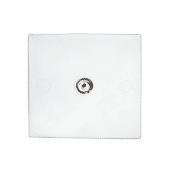 Single TV Aerial Coax Socket Wall Face Plate Single TV Aerial Coax Socket Wall Face Plate