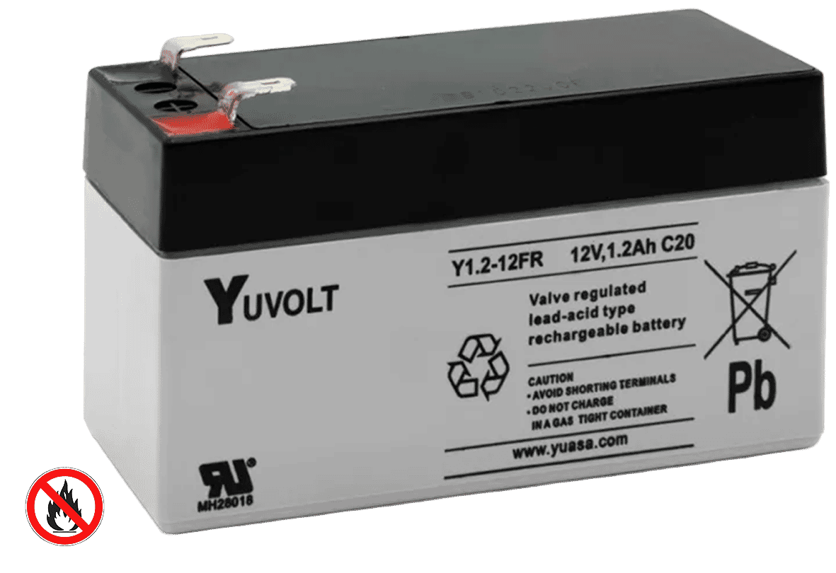 Yuasa Yuvolt 1.2-12FR Flame Retardant Lead Acid Battery