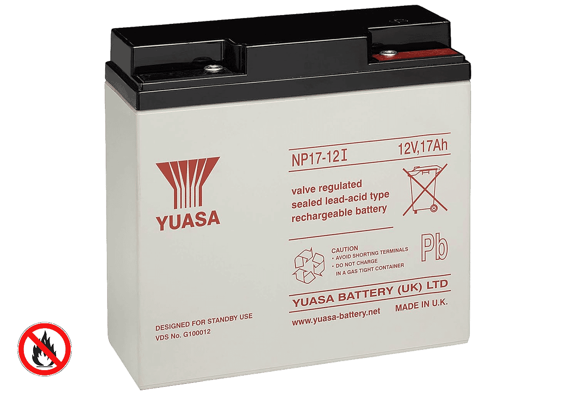 Yuasa NP17-12IFR (12V 17Ah) Flame Retardant General Purpose VRLA Battery